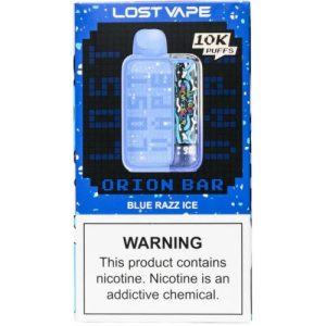 Lost Vape Orion Bar 10000 Disposable – Blue Razz Ice